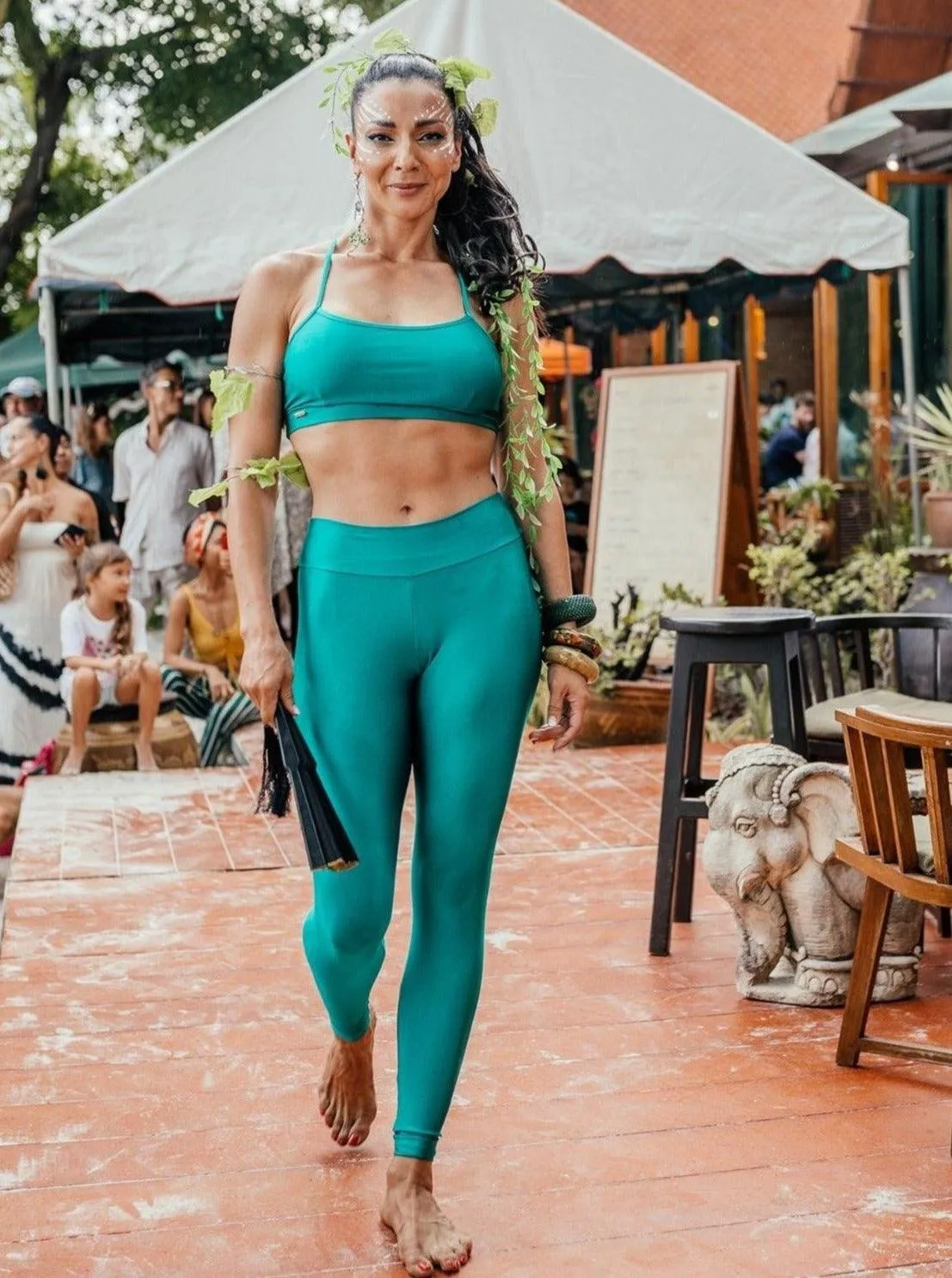 Emerald Green Leggings ML - L