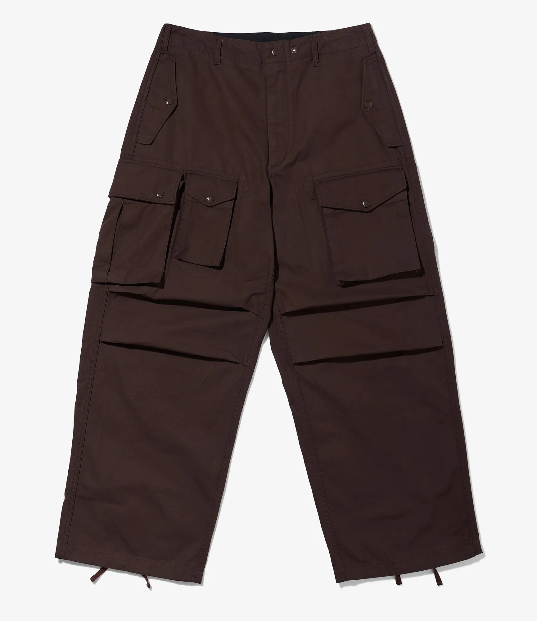 NNY x Blue in Green x Packer - Over FA Pant -  Dk. Brown 8oz Cotton Canvas